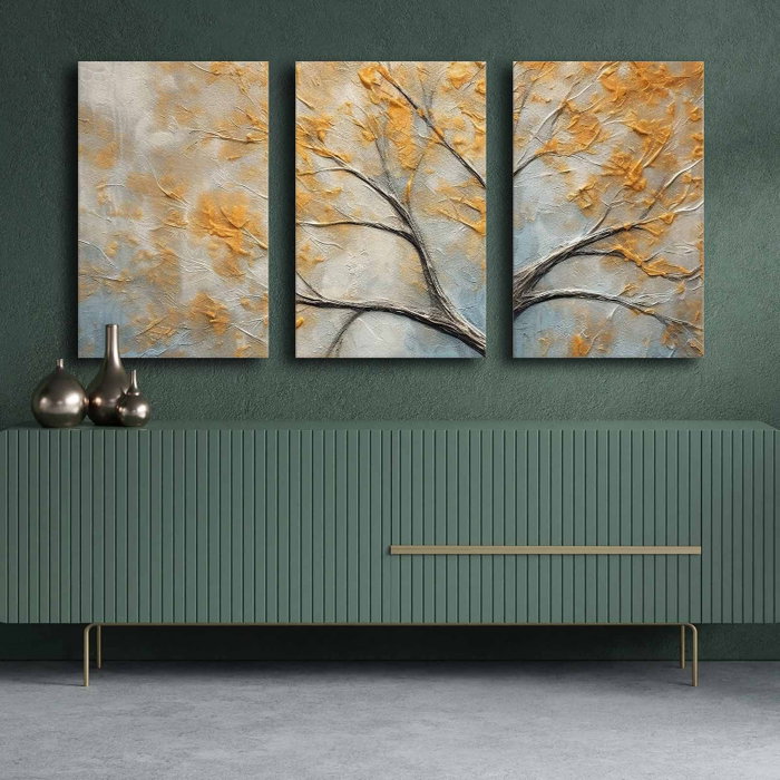 Wallity Conjunto de 3 Lienzos Decorativos Multicolor 45 x 70 cm Wallity Conjunto de 3 Lienzos Decorativos Multicolor 45 x 70 cm